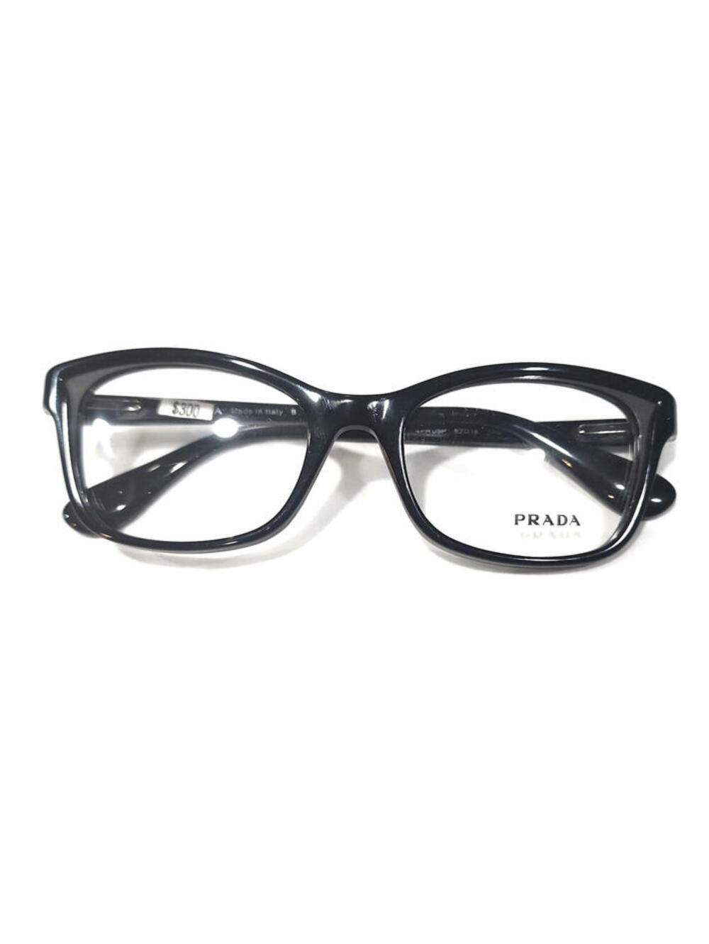 PRADA VPR05P 1AB-101 Black Rectangular Eyeglasses 52-18 140 Case Box Cloth - Picture 2 of 9